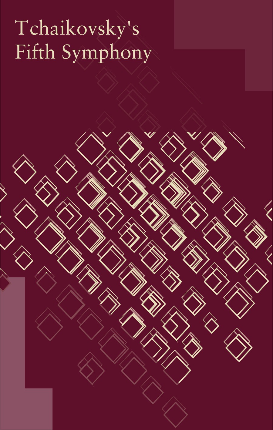 Tchaikovsky's Fifth in maroon with diamonds