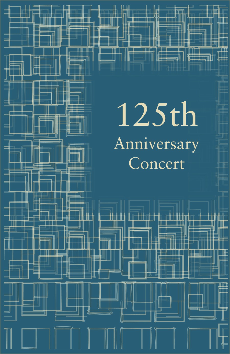 125th Anniversary Concert in teal