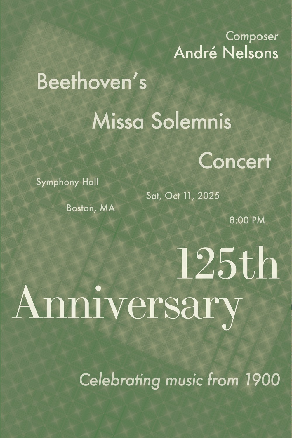 125th Anniversary — soft haze